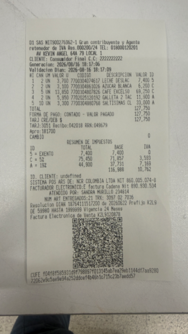 Evidencia 1 de Entregamos consumibles para los ingenieros estructurales que revisan la ciudad